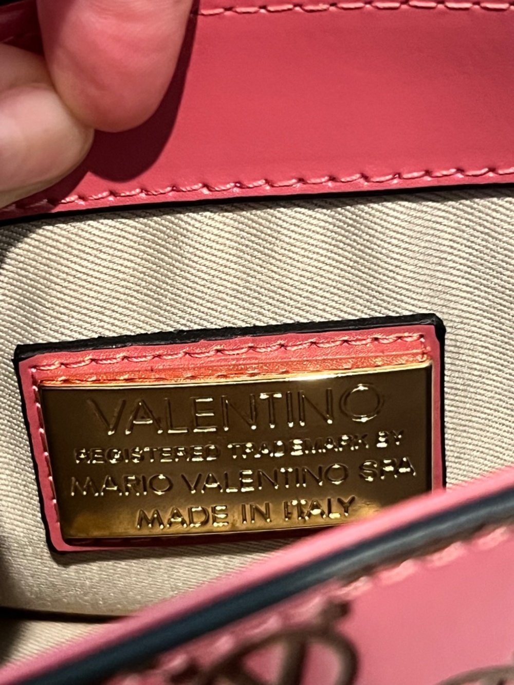 Valentino by Mario Valentino Bijou Monogram Leather Crossbody - Picture 10 of 16